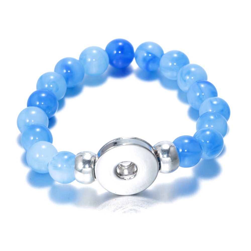 Wholesale 10pcs Noosa snap button DIY beaded bracelet